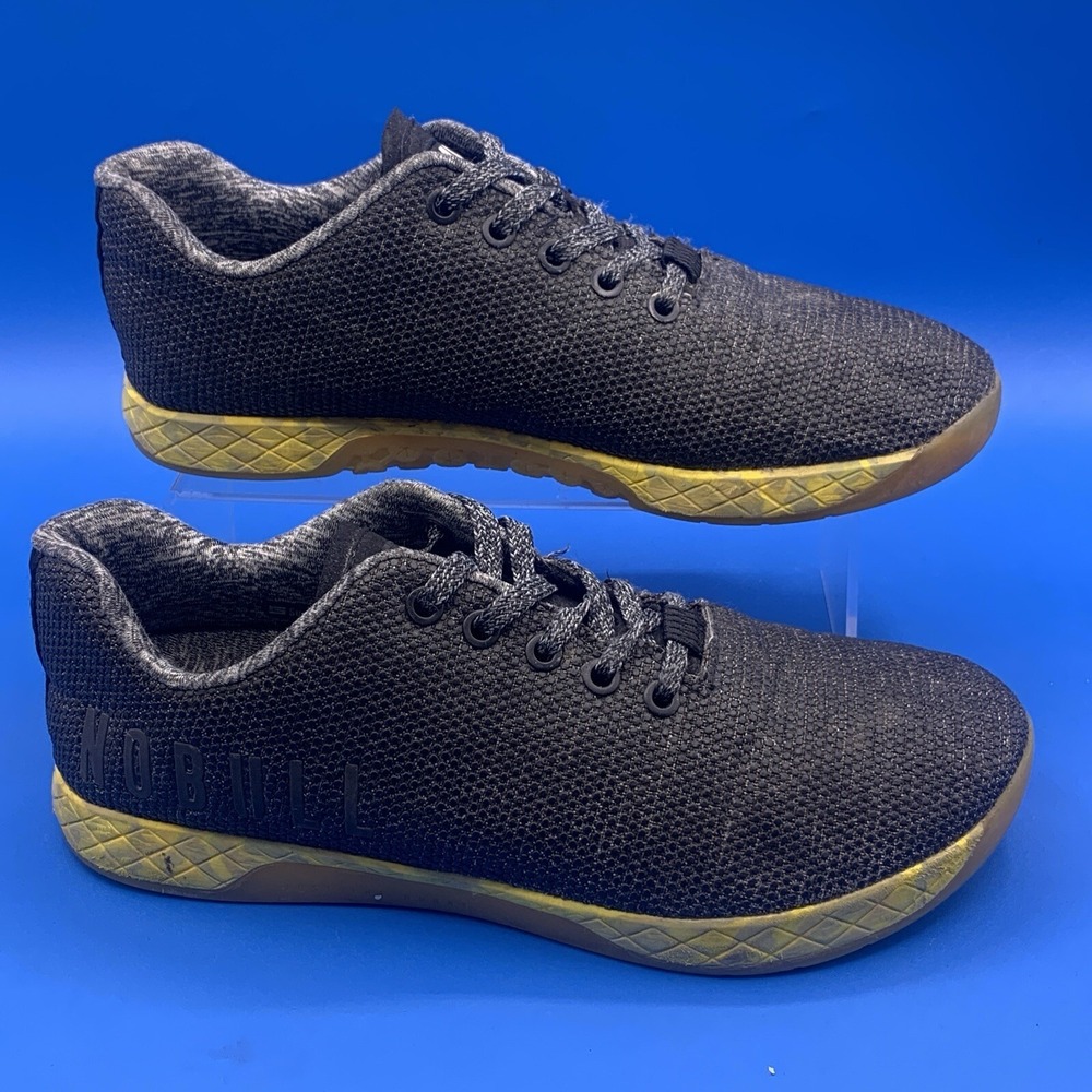 NOBULL SuperFabric Trainer Sneakers Black Yellow Shoes - Women's 9